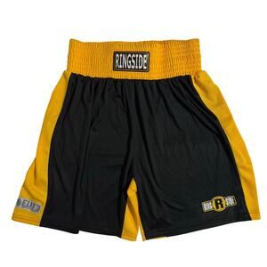 Ringside Pro-Style Elite Boxing Trunks Yellow Black XL